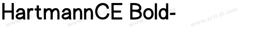 HartmannCE Bold字体转换